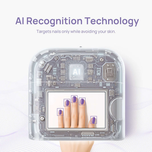 Ultimate AI Nail Lamp Pro Kit: AI Nail Lamp + Wireless Keyboard + Armrest + Battery Cabinet + 2 Batteries - image 2